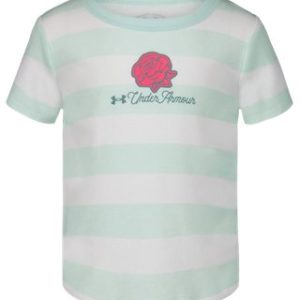UA Rugby Stripe Little Girls' Short Sleeve