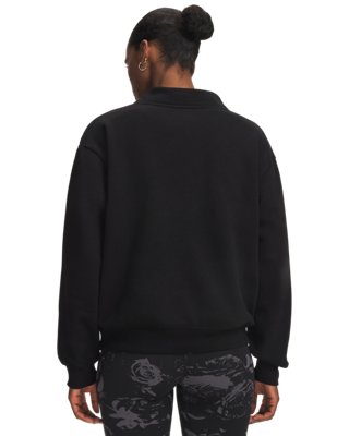 UA Icon Sama Fleece Mock Women's Long Sleeve - Image 2