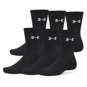 UA Performance Cotton Unisex 6-Pack Crew Socks