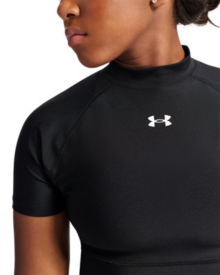 UA x P-Star Performance HeatGear® Women's Crop Mock Short Sleeve - Image 4