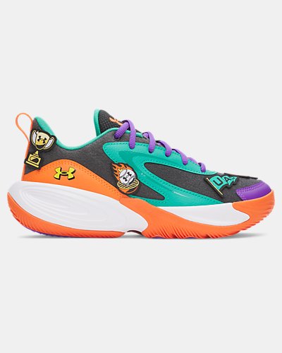 UA Lockdown 8 Patches Grade School Basketball Shoes